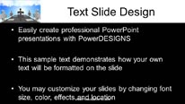 Cloud Solution Widescreen PowerPoint Template text slide design