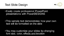 Creative Idea White Widescreen PowerPoint Template text slide design