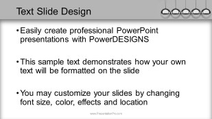 Gaining Momentum Widescreen PowerPoint Template text slide design