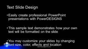Light Bulb On Floor Widescreen PowerPoint Template text slide design