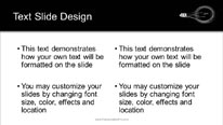 Creative Idea Black Widescreen PowerPoint Template text slide design