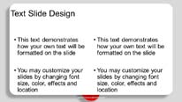 Stepping Out Widescreen PowerPoint Template text slide design