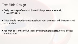 Cup of Coffee PowerPoint Template text slide design