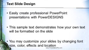 Compass Widescreen PowerPoint Template text slide design