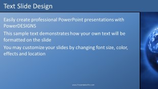 Rotating Global Rays 02 widescreen PowerPoint Template text slide design