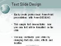 Animated Wire Wave Teal PowerPoint Template text slide design