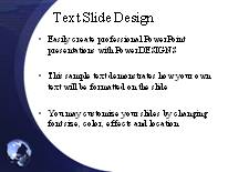 Animated Blue Swoops PowerPoint Template text slide design