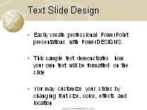 Animated Wire Wave Tan PowerPoint Template text slide design