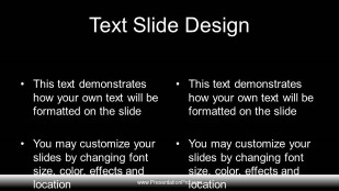 Keynote Effect - Fireworks Black PowerPoint Template text slide design