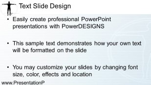 man Widescreen PowerPoint Template text slide design