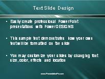 Animated Rising Swish Horizontal Dark PowerPoint Template text slide design