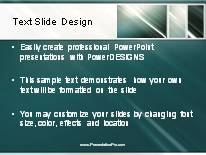Animated Rising Swish Tribox Dark PowerPoint Template text slide design