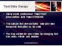 Animated Streak On Black Tribox Dark PowerPoint Template text slide design