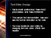 Animated Streak On Black Vertical Dark PowerPoint Template text slide design