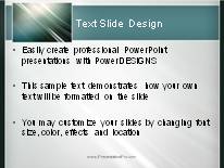 Animated Rising Swish Border Dark PowerPoint Template text slide design