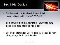 Animated Streak On Black Frame Light PowerPoint Template text slide design