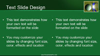Golf 0235 Widescreen PowerPoint Template text slide design