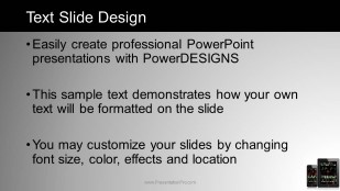 Mobile Digital Widescreen PowerPoint Template text slide design