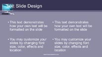 Desktop Screensaver Widescreen PowerPoint Template text slide design