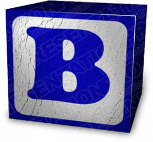 Download block b blue PowerPoint Graphic and other software plugins for Microsoft PowerPoint