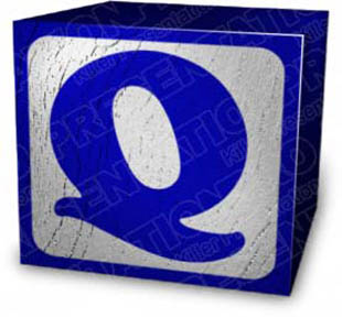 Download block q blue PowerPoint Graphic and other software plugins for Microsoft PowerPoint