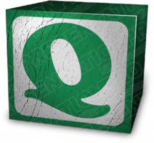 Download block q green PowerPoint Graphic and other software plugins for Microsoft PowerPoint