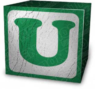 Download block u green PowerPoint Graphic and other software plugins for Microsoft PowerPoint