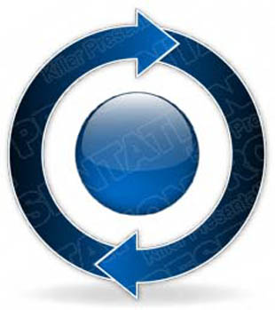 Download arrowcycle a 2blue PowerPoint Graphic and other software plugins for Microsoft PowerPoint