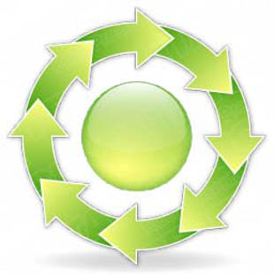 Download arrowcycle a 8green PowerPoint Graphic and other software plugins for Microsoft PowerPoint