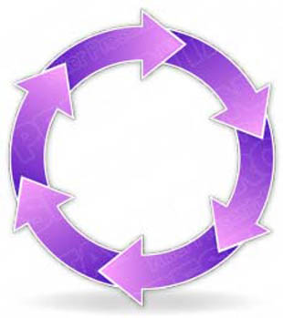 Download arrowcycle c 6purple PowerPoint Graphic and other software plugins for Microsoft PowerPoint