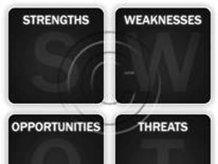 SWOT Analysis Gray PPT PowerPoint picture photo
