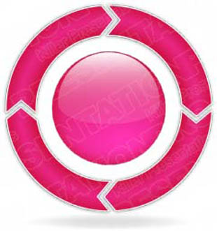 Download ChevronCycle A 4Pink PowerPoint Graphic and other software plugins for Microsoft PowerPoint