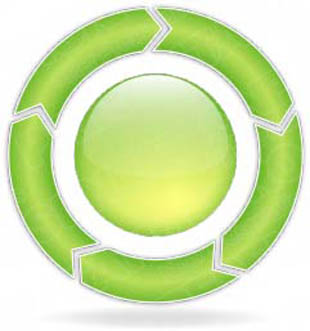 Download ChevronCycle A 5Green PowerPoint Graphic and other software plugins for Microsoft PowerPoint