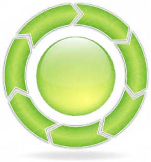 Download ChevronCycle A 7Green PowerPoint Graphic and other software plugins for Microsoft PowerPoint