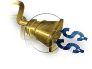 MoneyPlug Gold Blue Color Pen PPT PowerPoint picture photo
