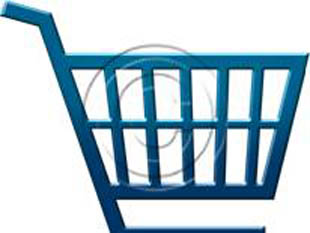 Shopping Cart Style Blue PPT PowerPoint picture photo