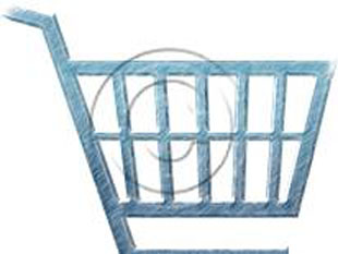 Shopping Cart Style Blue Color Pen PPT PowerPoint picture photo
