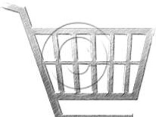 Shopping Cart Style Gray Color Pen PPT PowerPoint picture photo