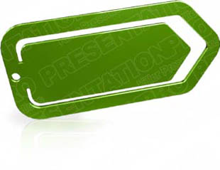 Download hugepaperclip green PowerPoint Graphic and other software plugins for Microsoft PowerPoint
