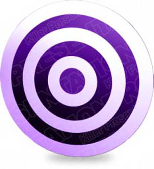 Download target 02 purple PowerPoint Graphic and other software plugins for Microsoft PowerPoint