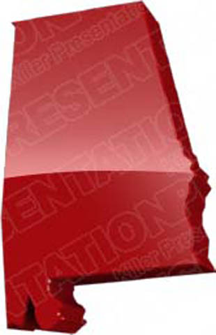 Download map alabama red PowerPoint Graphic and other software plugins for Microsoft PowerPoint