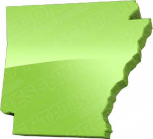 Download map arkansas green PowerPoint Graphic and other software plugins for Microsoft PowerPoint