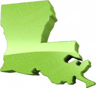 Download map louisiana green PowerPoint Graphic and other software plugins for Microsoft PowerPoint