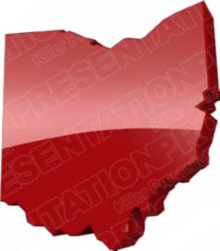 Download map ohio red PowerPoint Graphic and other software plugins for Microsoft PowerPoint