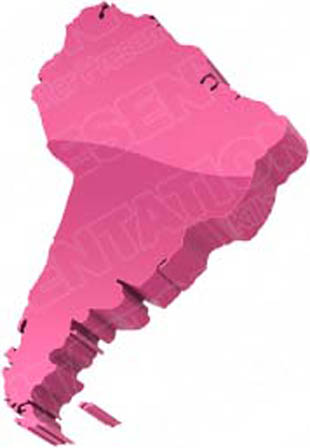 Download map south america pink PowerPoint Graphic and other software plugins for Microsoft PowerPoint