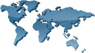 Download map world blue PowerPoint Graphic and other software plugins for Microsoft PowerPoint