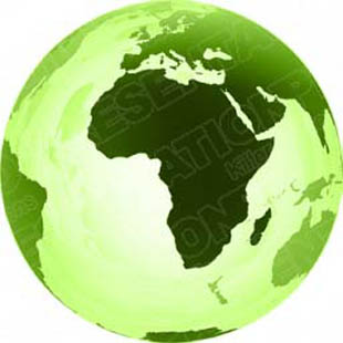Download 3d globe africa green PowerPoint Graphic and other software plugins for Microsoft PowerPoint