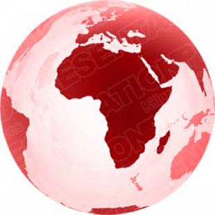 Download 3d globe africa red PowerPoint Graphic and other software plugins for Microsoft PowerPoint