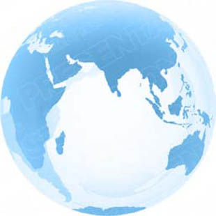 Download 3d globe asia light blue PowerPoint Graphic and other software plugins for Microsoft PowerPoint