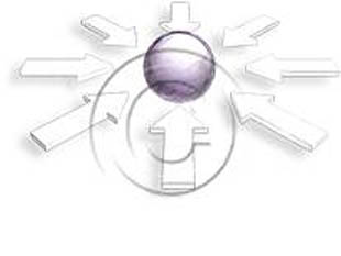 3DSphereArrow08a Purple Pen PPT PowerPoint picture photo